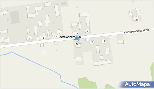 Kuderewszczyzna, Kuderewszczyzna, 7A, mapa Kuderewszczyzna