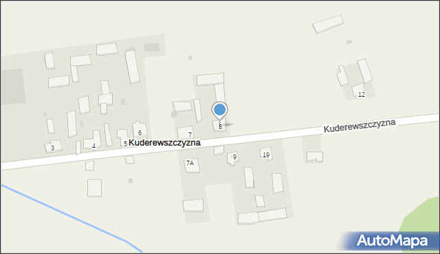 Kuderewszczyzna, Kuderewszczyzna, 8, mapa Kuderewszczyzna