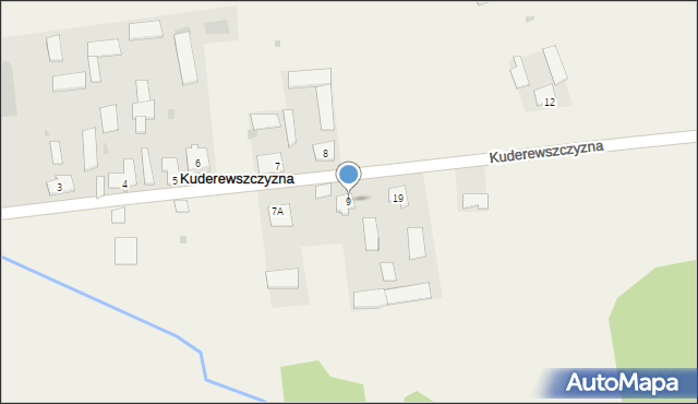 Kuderewszczyzna, Kuderewszczyzna, 9, mapa Kuderewszczyzna