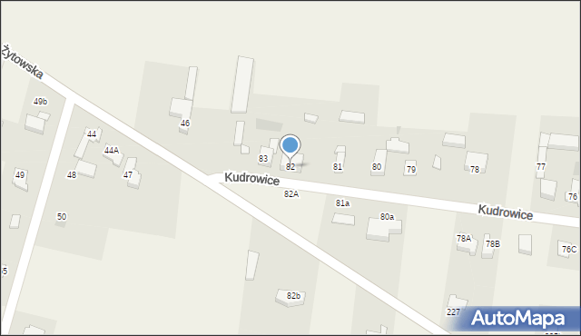 Kudrowice, Kudrowice, 82, mapa Kudrowice
