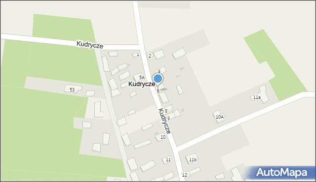 Kudrycze, Kudrycze, 6, mapa Kudrycze