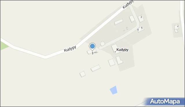 Kudypy, Kudypy, 9, mapa Kudypy