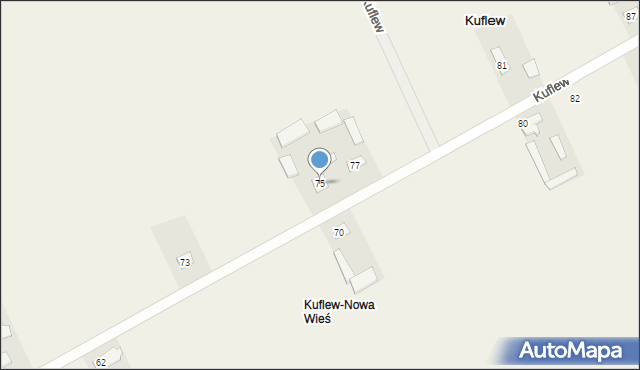 Kuflew, Kuflew, 75, mapa Kuflew