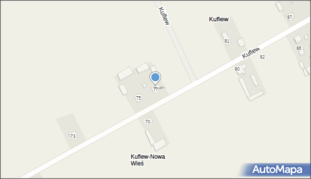 Kuflew, Kuflew, 77, mapa Kuflew