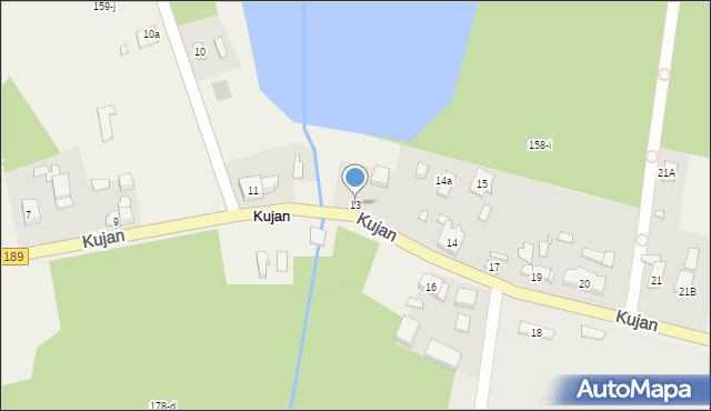 Kujan, Kujan, 13, mapa Kujan