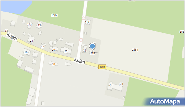 Kujan, Kujan, 21B, mapa Kujan