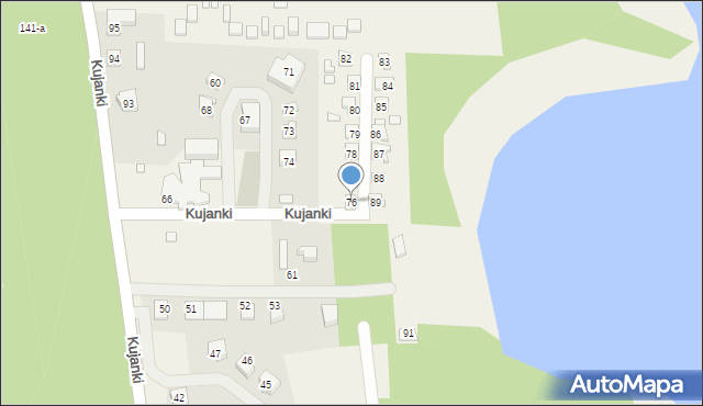 Kujan, Kujanki, 76, mapa Kujan