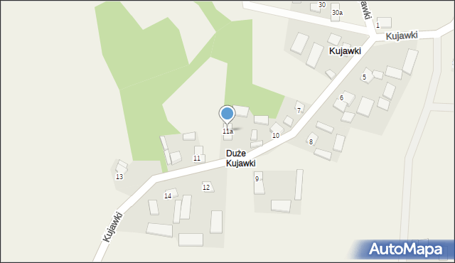 Kujawki, Kujawki, 11a, mapa Kujawki