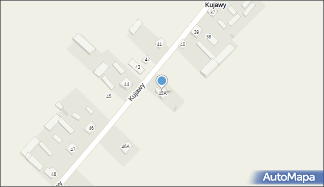 Kujawy, Kujawy, 42A, mapa Kujawy