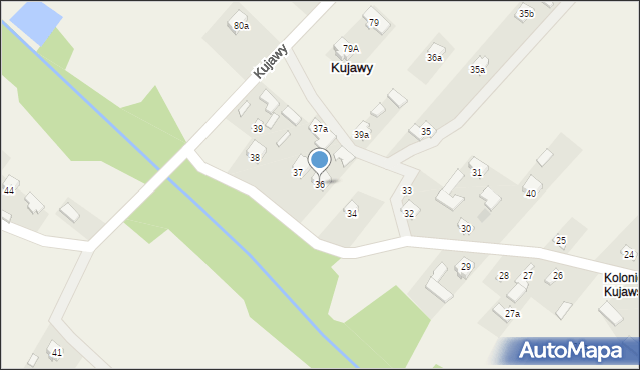 Kujawy, Kujawy, 36, mapa Kujawy