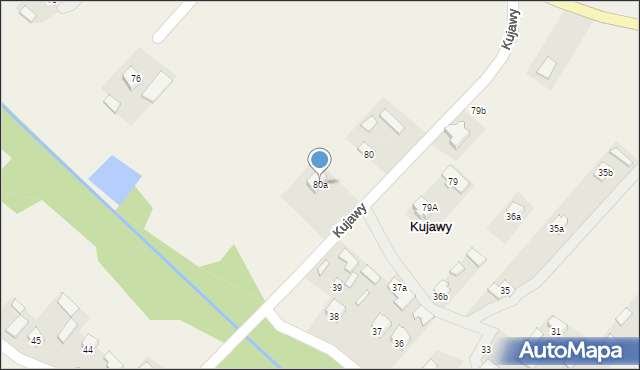 Kujawy, Kujawy, 80a, mapa Kujawy