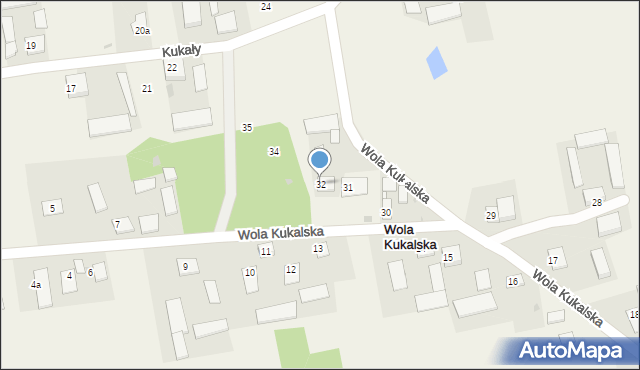 Kukały, Kukały, 32, mapa Kukały