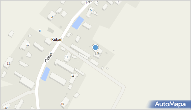 Kukań, Kukań, 9A, mapa Kukań