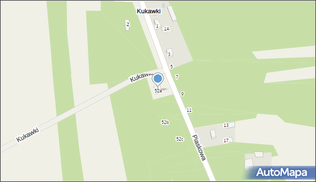 Kukawki, Kukawki, 52a, mapa Kukawki