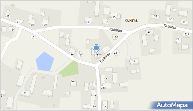 Kukinia, Kukinia, 13, mapa Kukinia