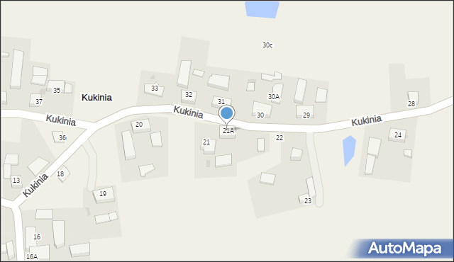 Kukinia, Kukinia, 21A, mapa Kukinia