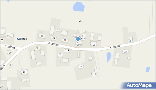 Kukinia, Kukinia, 30, mapa Kukinia