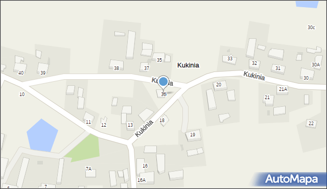 Kukinia, Kukinia, 36, mapa Kukinia