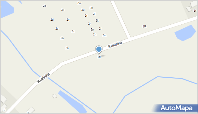 Kukinka, Kukinka, 1d, mapa Kukinka