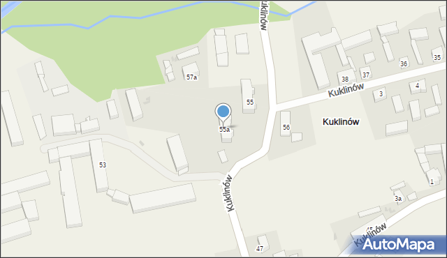 Kuklinów, Kuklinów, 55a, mapa Kuklinów