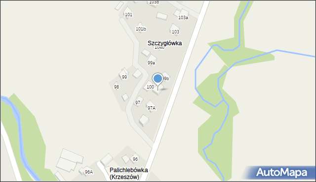 Kuków, Kuków, 100a, mapa Kuków