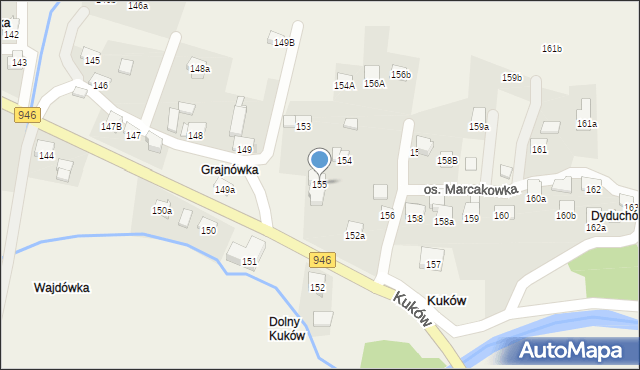 Kuków, Kuków, 155, mapa Kuków