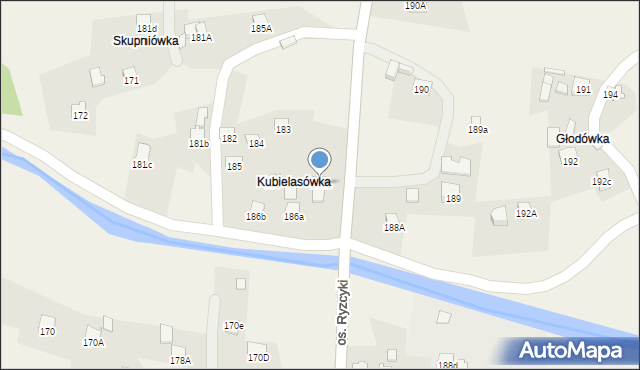 Kuków, Kuków, 185B, mapa Kuków