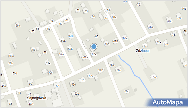 Kuków, Kuków, 62a, mapa Kuków