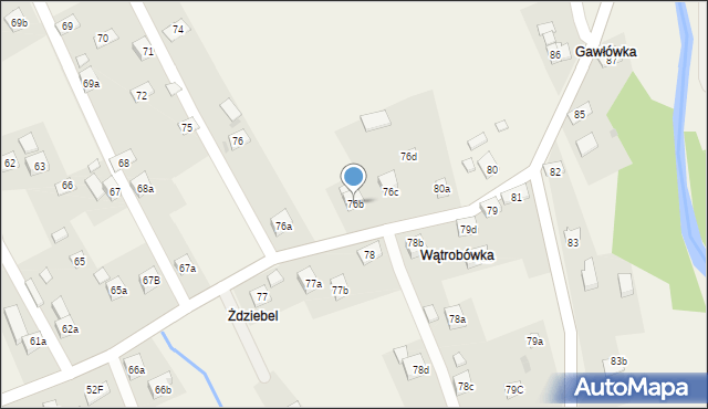 Kuków, Kuków, 76b, mapa Kuków