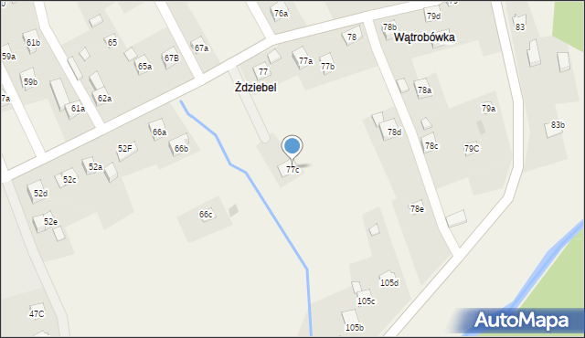 Kuków, Kuków, 77c, mapa Kuków