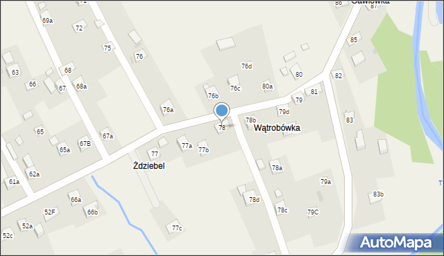 Kuków, Kuków, 78, mapa Kuków