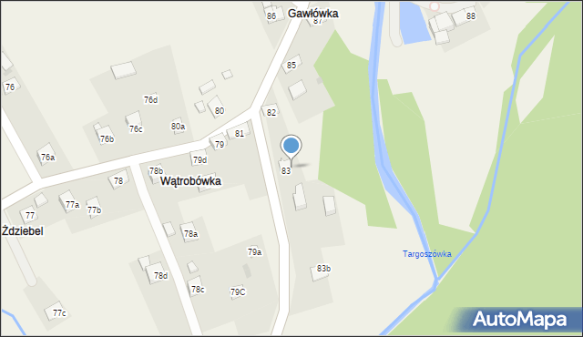 Kuków, Kuków, 83A, mapa Kuków