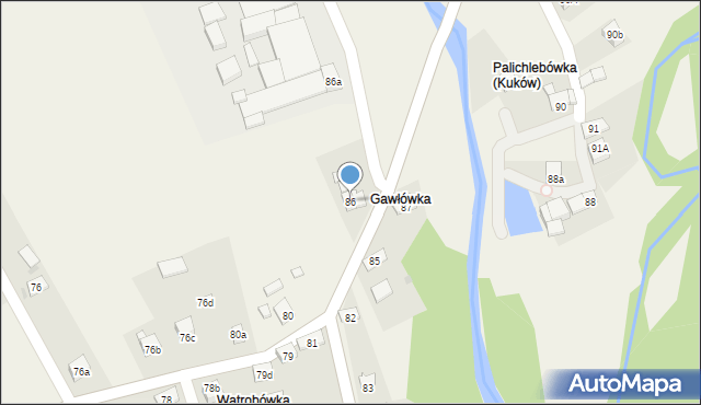 Kuków, Kuków, 86, mapa Kuków