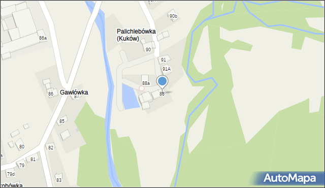 Kuków, Kuków, 88, mapa Kuków