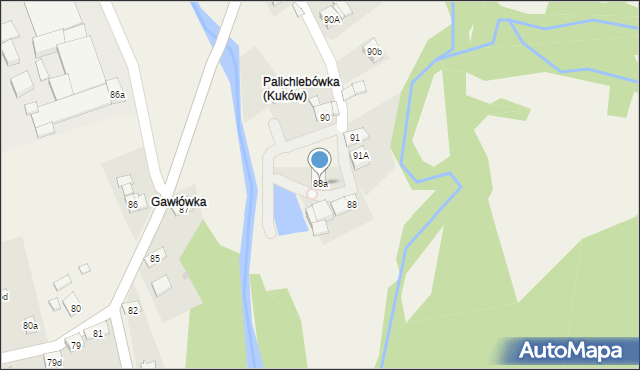 Kuków, Kuków, 88a, mapa Kuków