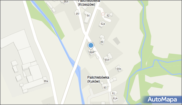 Kuków, Kuków, 94A, mapa Kuków