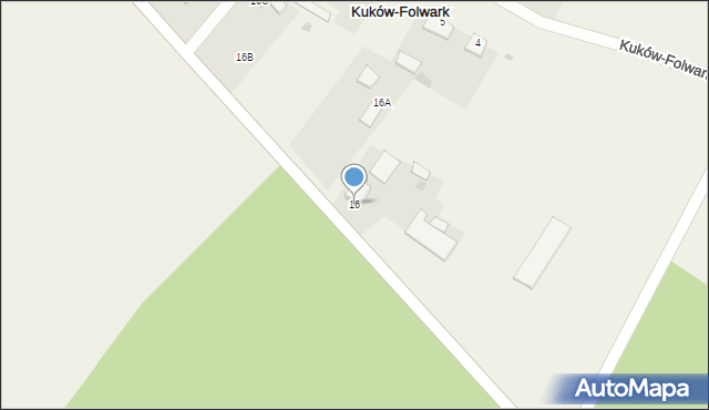 Kuków-Folwark, Kuków-Folwark, 16, mapa Kuków-Folwark