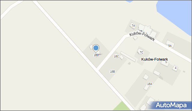 Kuków-Folwark, Kuków-Folwark, 16D, mapa Kuków-Folwark