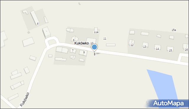 Kukówko, Kukówko, 8, mapa Kukówko