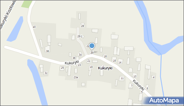 Kukuryki, Kukuryki, 20, mapa Kukuryki