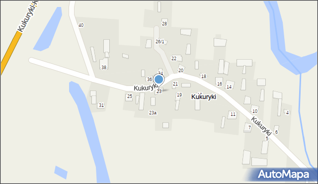 Kukuryki, Kukuryki, 23, mapa Kukuryki