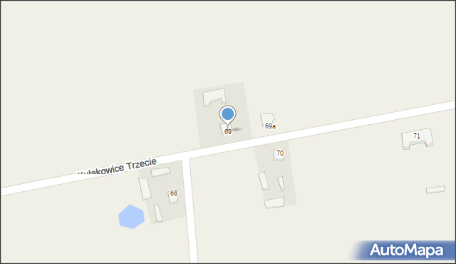 Kułakowice Trzecie, Kułakowice Trzecie, 69, mapa Kułakowice Trzecie