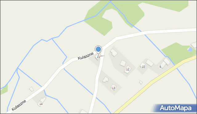 Kulaszne, Kulaszne, 11, mapa Kulaszne