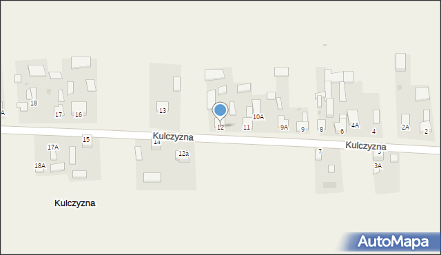 Kulczyzna, Kulczyzna, 12, mapa Kulczyzna