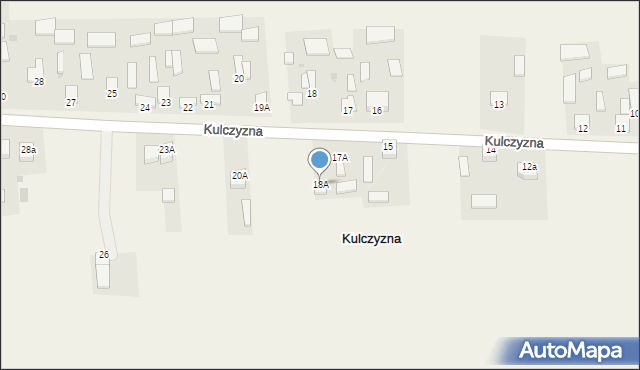 Kulczyzna, Kulczyzna, 18A, mapa Kulczyzna