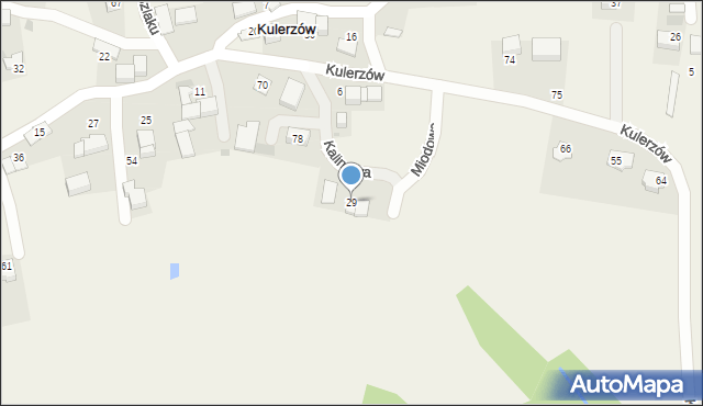 Kulerzów, Kulerzów, 29, mapa Kulerzów