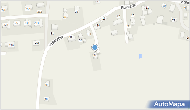 Kulerzów, Kulerzów, 61, mapa Kulerzów