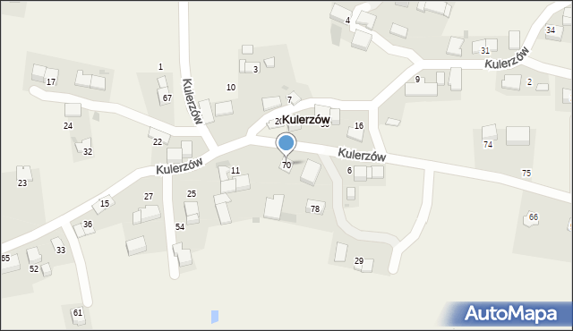 Kulerzów, Kulerzów, 70, mapa Kulerzów
