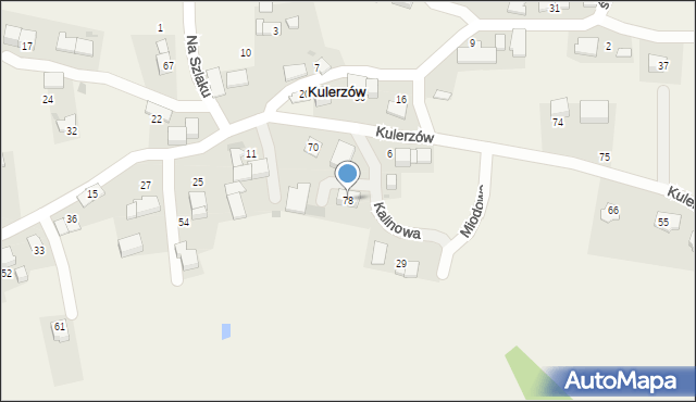 Kulerzów, Kulerzów, 78, mapa Kulerzów