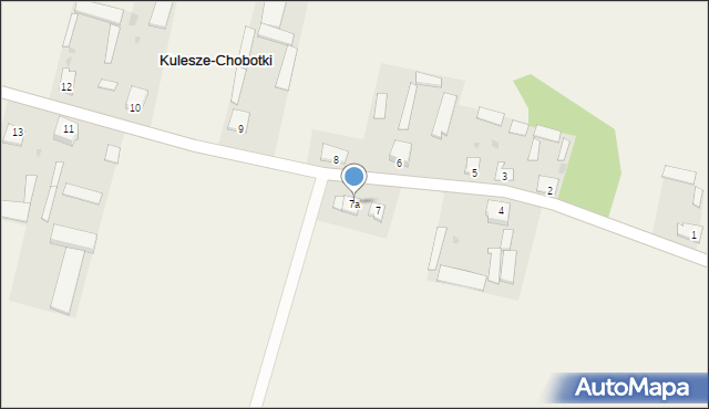 Kulesze-Chobotki, Kulesze-Chobotki, 7a, mapa Kulesze-Chobotki